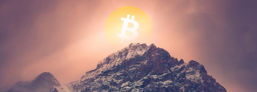Bitcoin network value at all-time high based on average price paid per BTC Bitcoin network value at all-time high based on average price paid per BTC