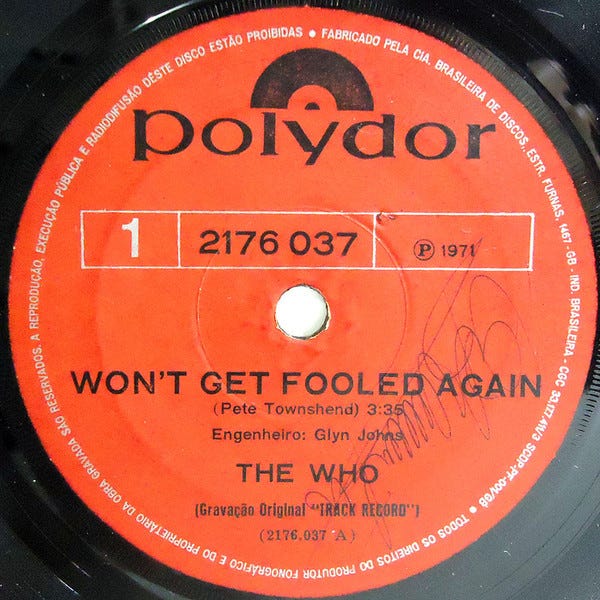 The Who - Won't Get Fooled Again (1971, Vinyl) - Discogs