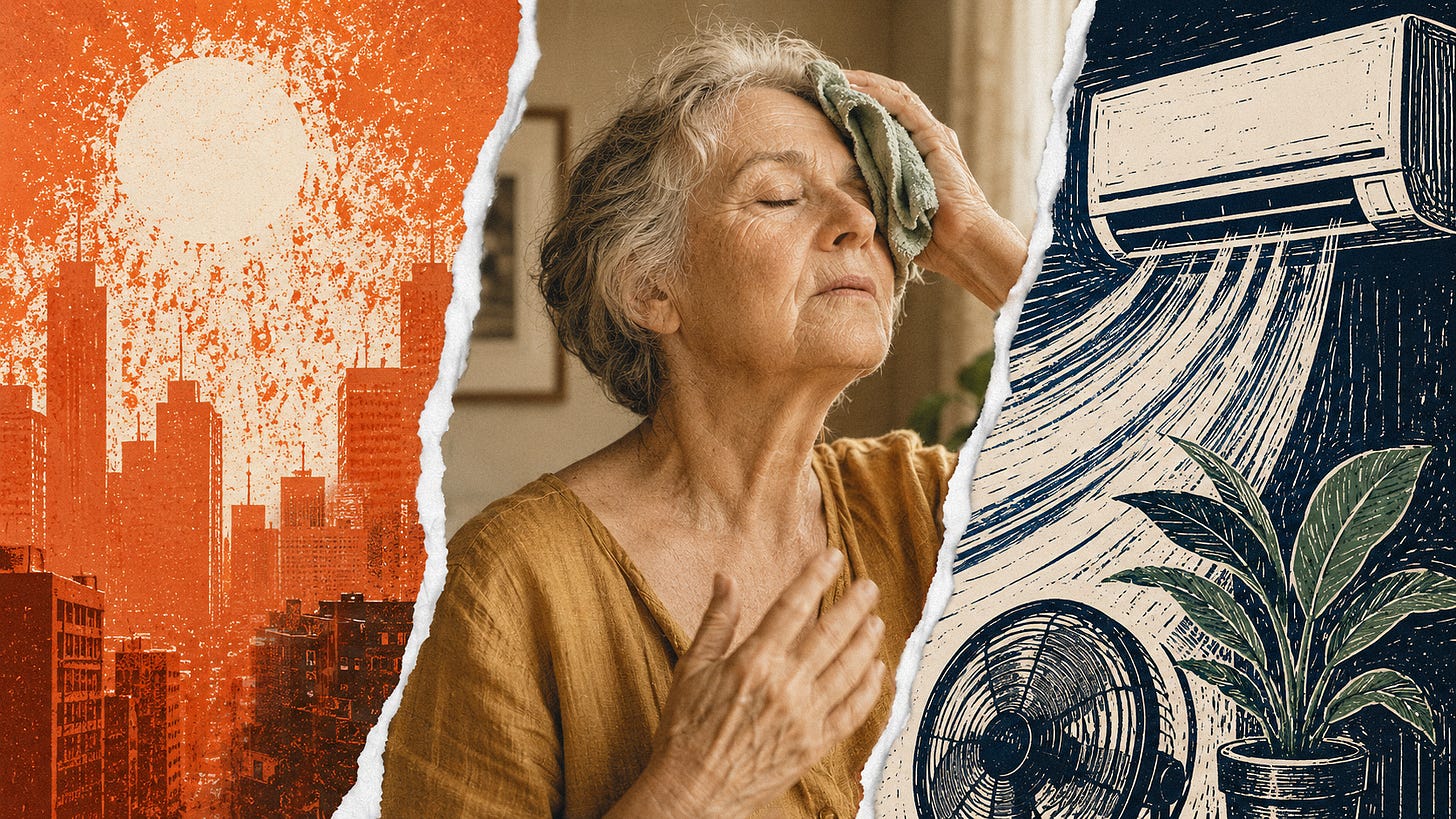 Extreme heat makes reliable electricity and home air conditioning matters of public health. Extreme heat makes reliable electricity and home air conditioning matters of public health.