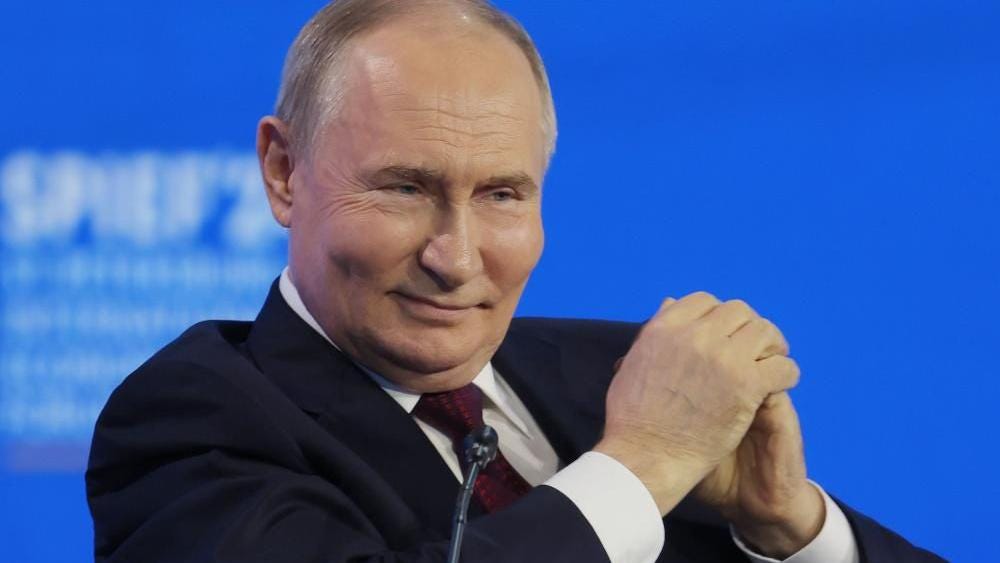 Confident Putin warns Europe is 'defenceless'