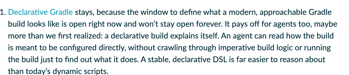A declarative build explains itself, and that turns out to be an argument about agents. A declarative build explains itself, and that turns out to be an argument about agents.