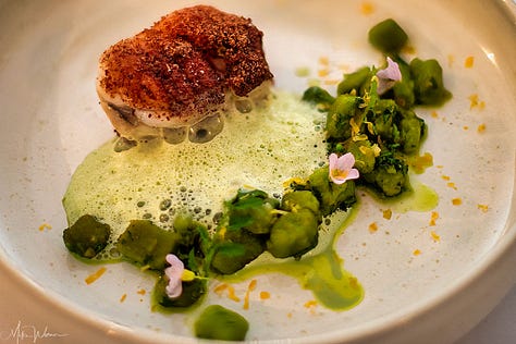 A sample of his food