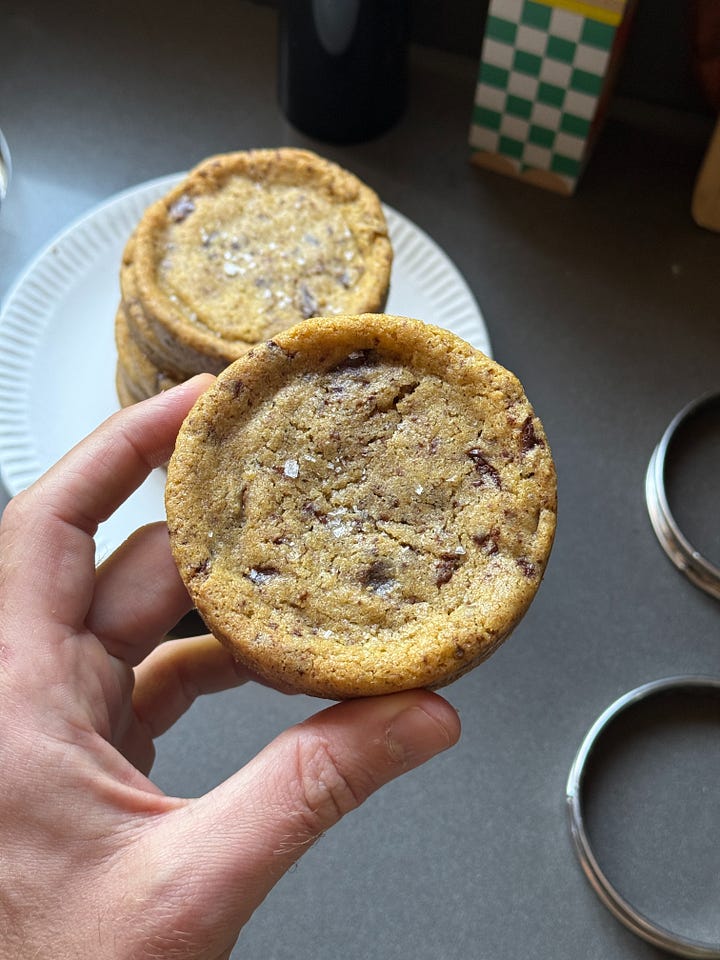 thick and soft chocolate chip cookies