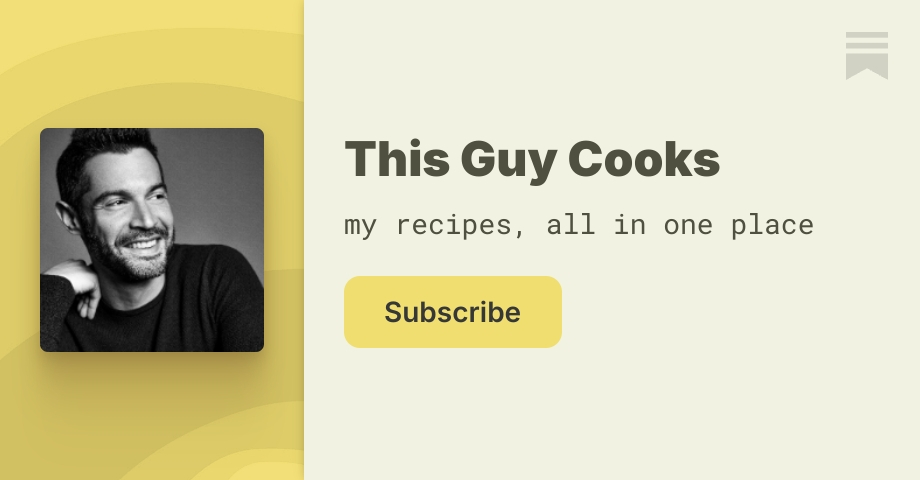 This Guy Cooks | Ross Deutsch | Substack