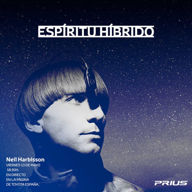 Neil Harbisson Toyota Prius Neil Harbisson Toyota Prius
