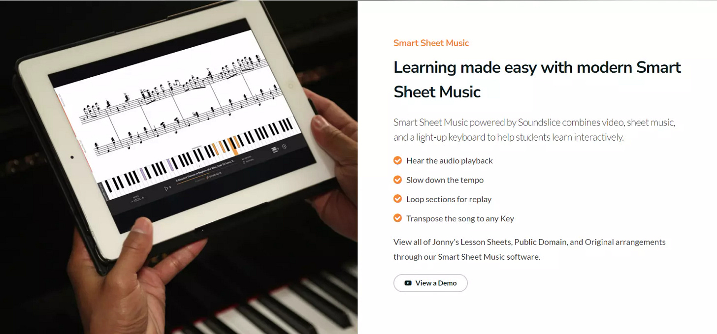 Piano with Jonny smart sheet music