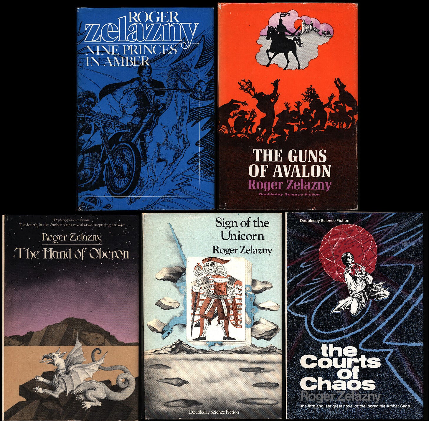 Nine Princes In Amber Chronicles Roger Zelazny 5-Volume 1st Edition Set 2  Signed | eBay
