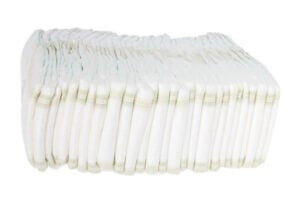 Stack of diapers