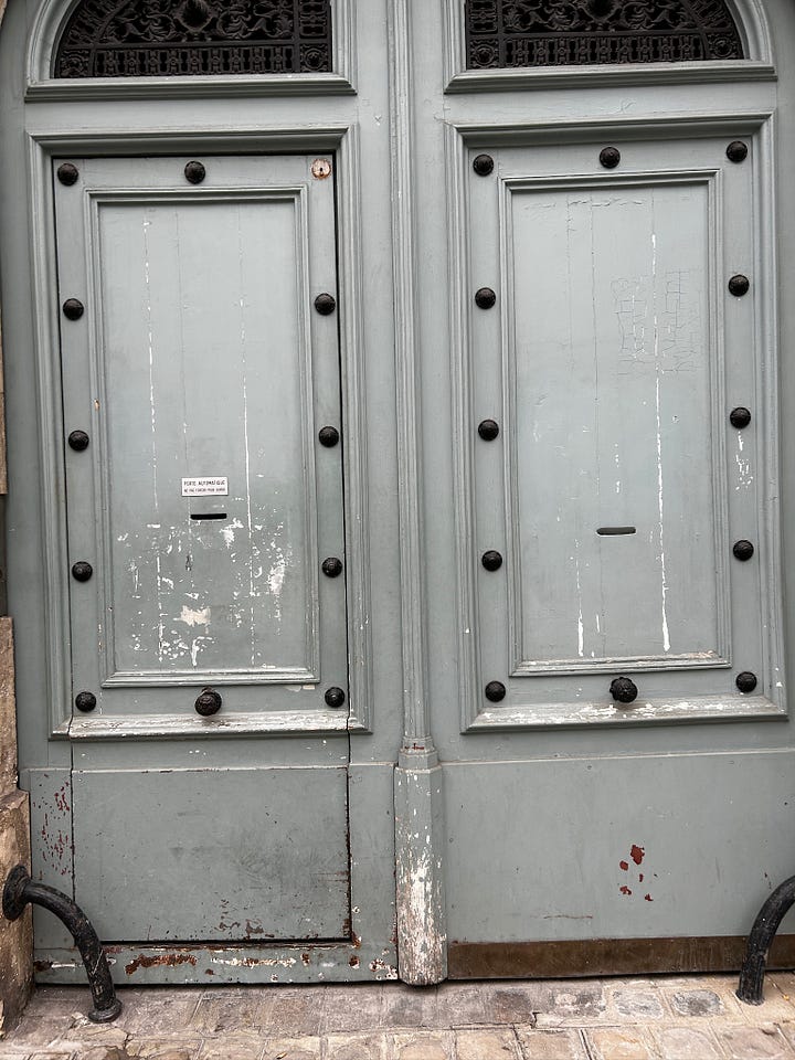 blue doors of Paris