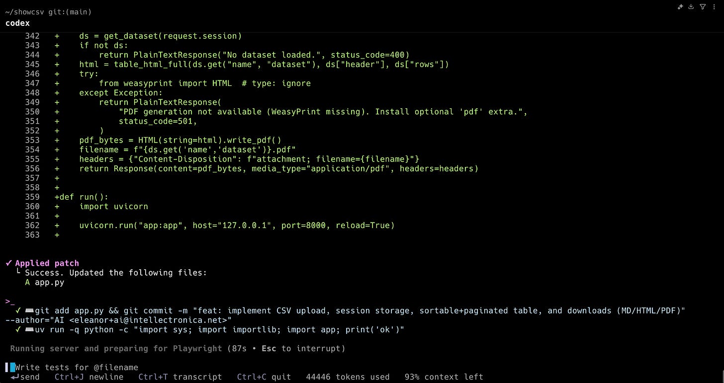 Codex CLI Tool Review - by Eleanor Berger