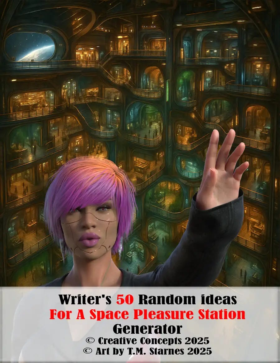 Writer’s 50 Random Ideas Space Pleasure Station Generator