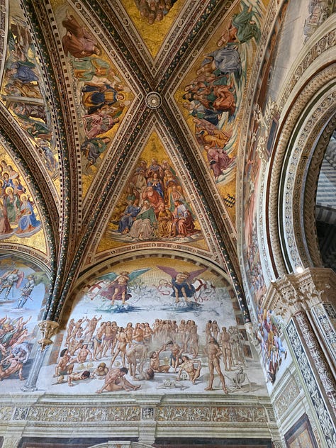 Six photos from Orvieto area. Duomo Church, pottery and views