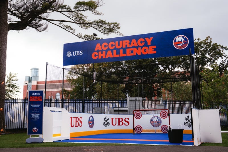 The accuracy challenge set-up at The Park The accuracy challenge set-up at The Park