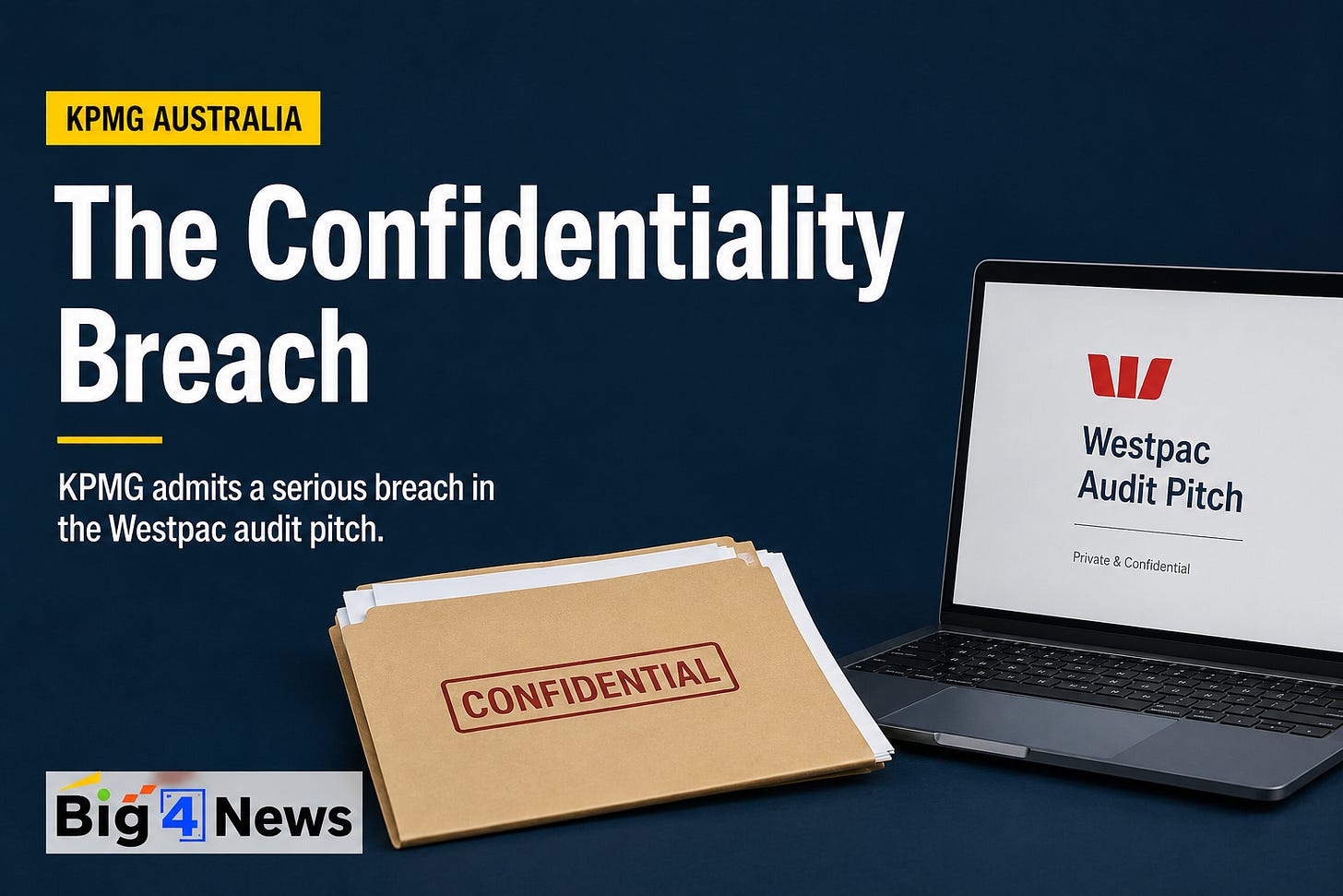 KPMG Australia admits serious breach of client confidentiality in Westpac audit pitch KPMG Australia admits serious breach of client confidentiality in Westpac audit pitch