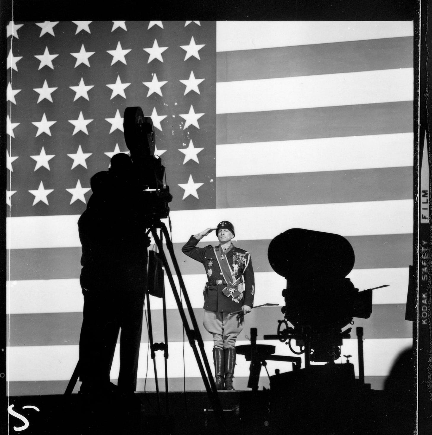Filming the famous scene with Scott at Sevilla Studios in Madrid. (Photo courtesy of Roy H. Wagner, ASC) Filming the famous scene with Scott at Sevilla Studios in Madrid. (Photo courtesy of Roy H. Wagner, ASC)