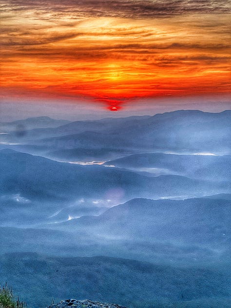 From the tops of Mts Mansfield and Abraham and Camel's Hump