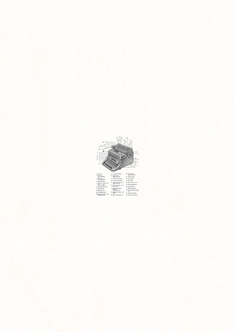 Ryan Hooper – Studies made on a typewriter