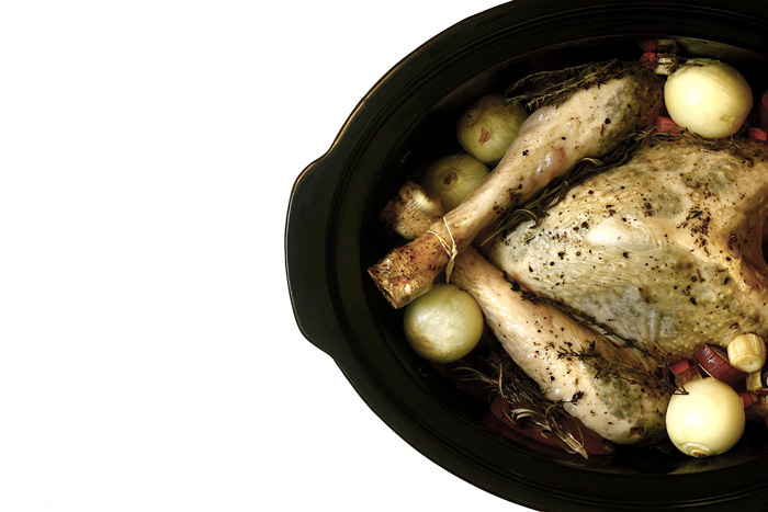 Pavo asado. Receta de Navidad para Crock Pot