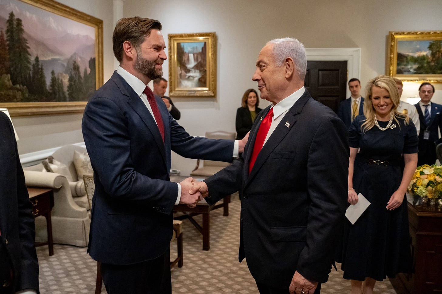 File:Vice President JD Vance with Prime Minister Benjamin Netanyahu, April  2025.jpg - Wikimedia Commons