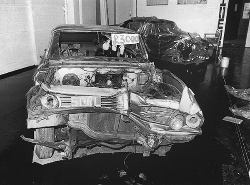 JG Ballard crashed-pontiac