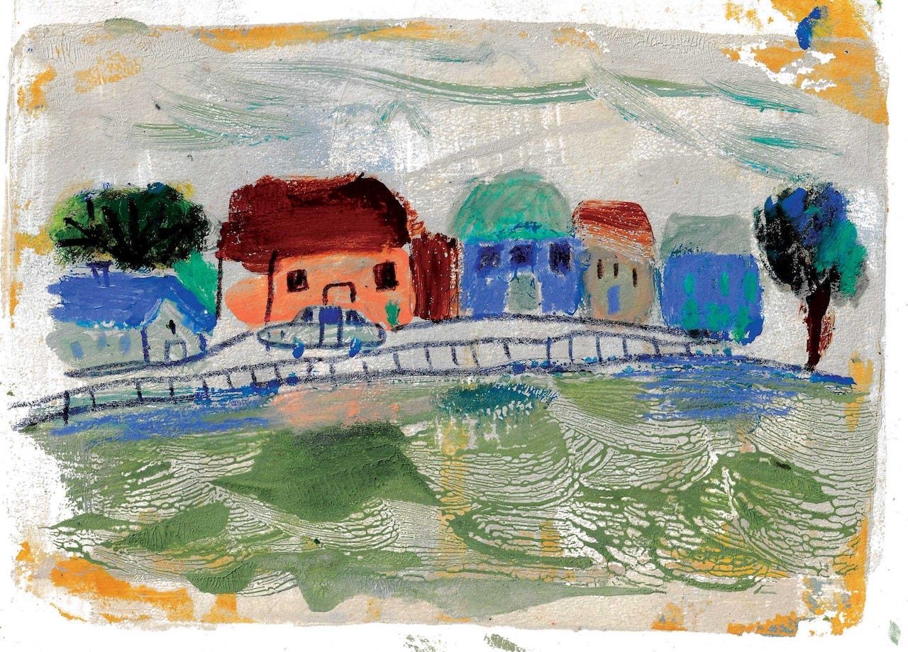 urban landscape illustration by Beth Spencer