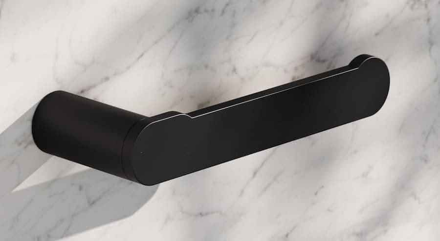 black loo roll holder