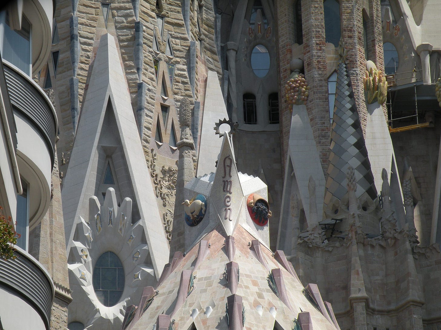 Amen in the towers of La Sagrada Família