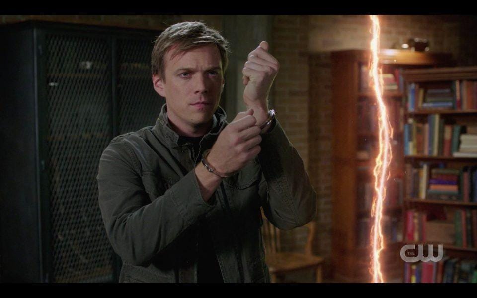 Archangel Adam hitting switch to go back to purgatory SPN Archangel Adam hitting switch to go back to purgatory SPN