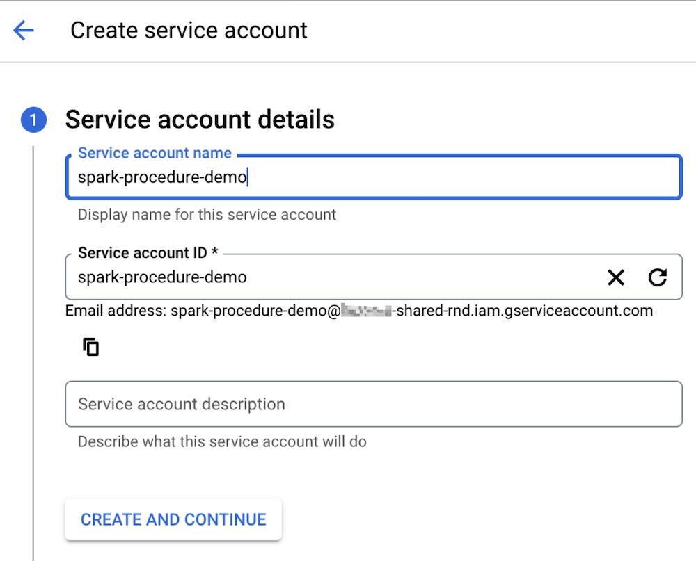 Creating Service Account #1: Naming