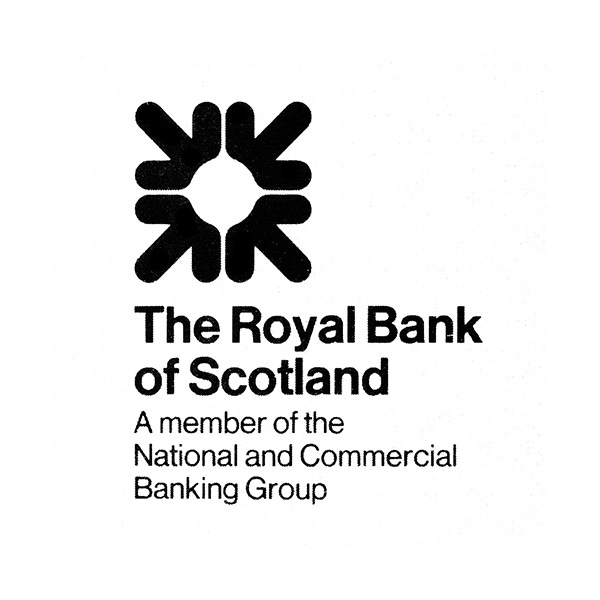 Mark Woodham & Allied international Designers' 1968 logo for The Royal Bank of Scotland