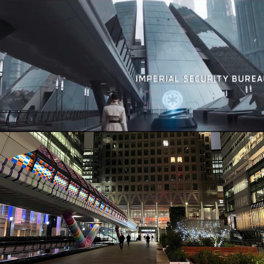 Made the pilgrimage to Canary Wharf last weekend. : r/StarWarsAndor Made the pilgrimage to Canary Wharf last weekend. : r/StarWarsAndor
