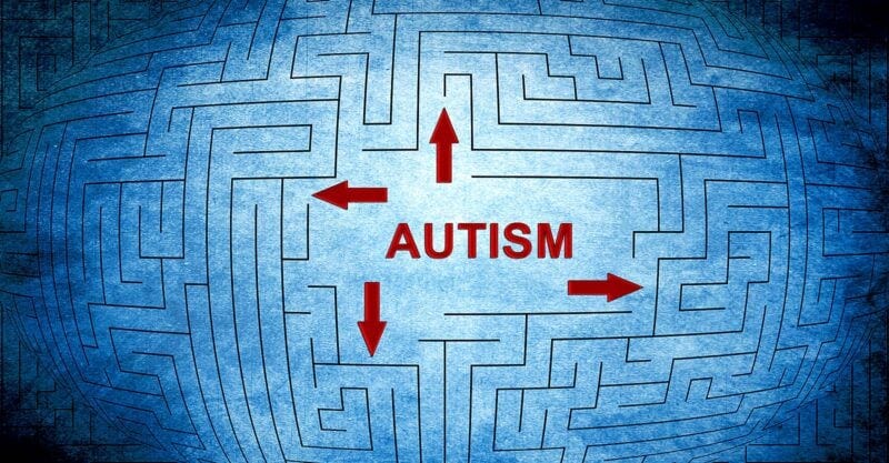 maze with word autism in the middle maze with word autism in the middle