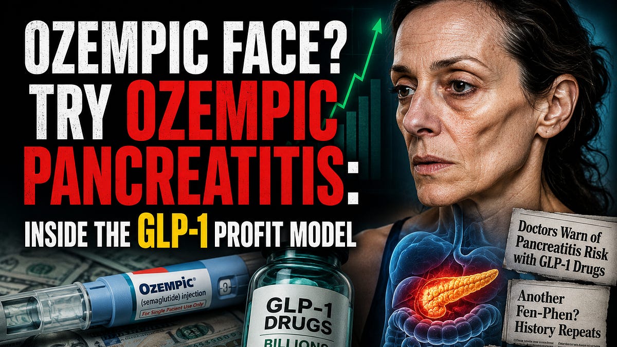 Ozempic Face? Try Ozempic Pancreatitis: Inside the GLP-1 Profit Model