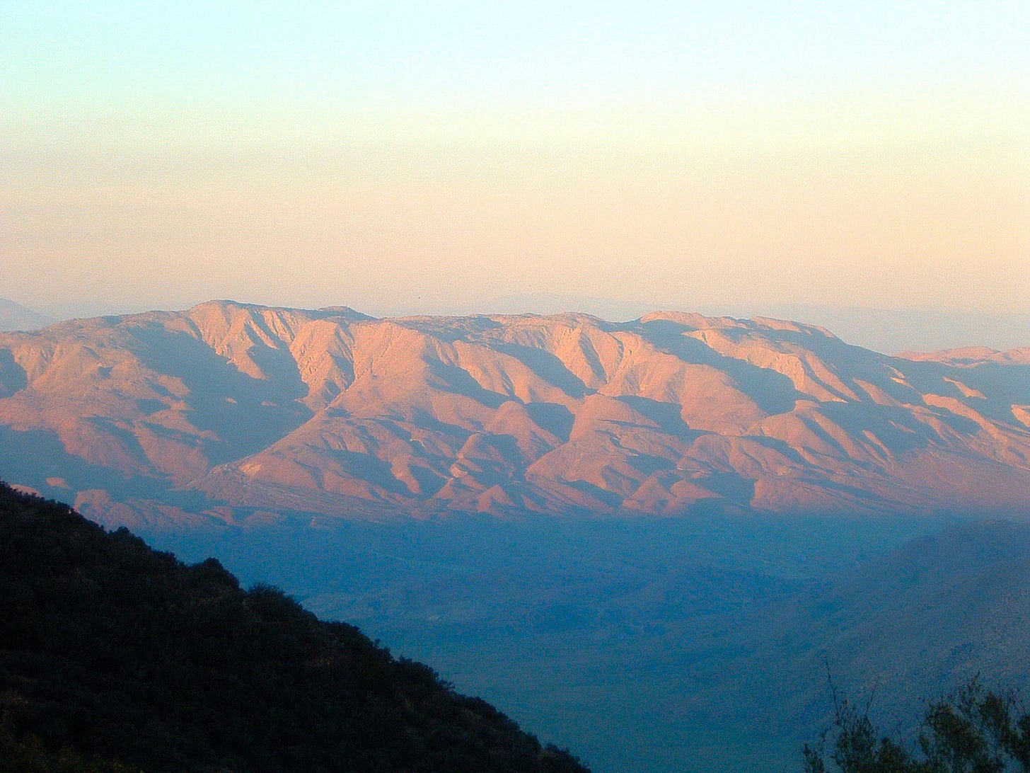 Sunset on Whale Peak in Anza-Borrego Desert State Park Sunset on Whale Peak in Anza-Borrego Desert State Park