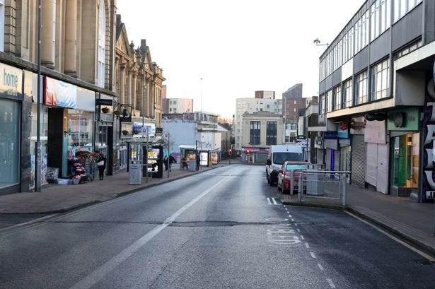 Jackson Street in Gateshead Town Centre.