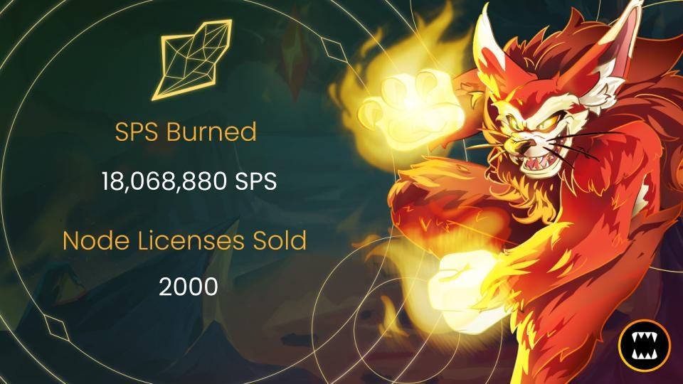 18M SPS Spent in Splinterlands Validator License Sale