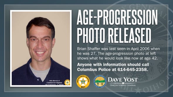 Authorities Release Age-Progression Image In Brian Shaffer Case