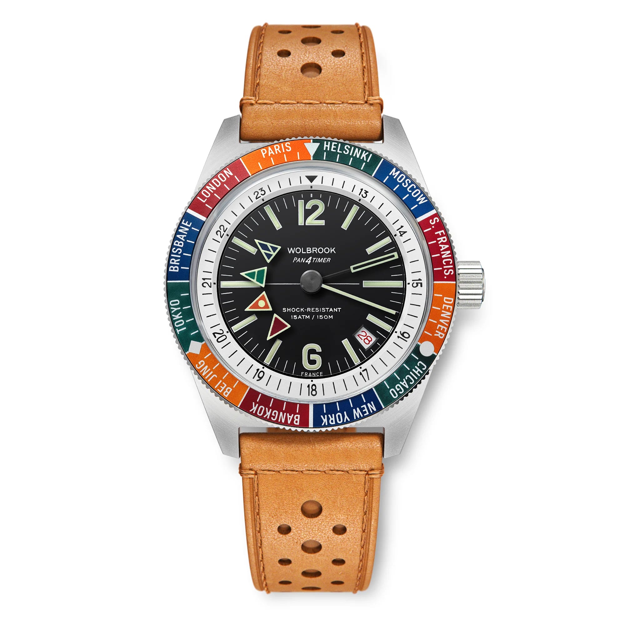 時計 WOLBROOK World Timer automatic Wolbrook releases a four timezone watch for under $500