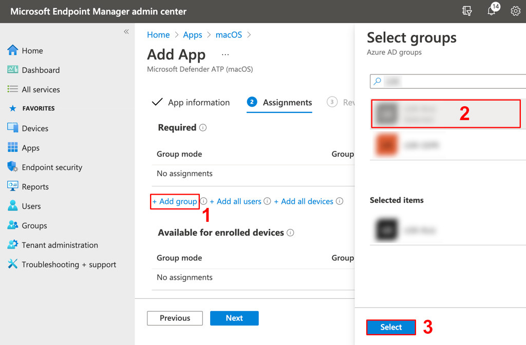 Microsoft Defender for Endpoint: assegnazione applicazione a gruppo Microsoft Defender for Endpoint: assegnazione applicazione a gruppo