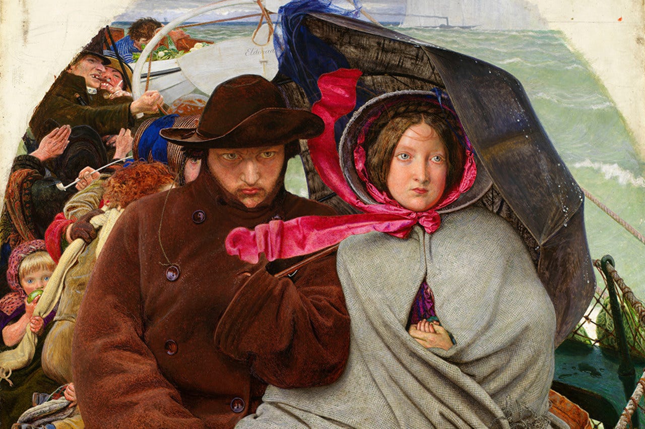 Ford Madox Brown’s “The Last of England.” Ford Madox Brown’s “The Last of England.”