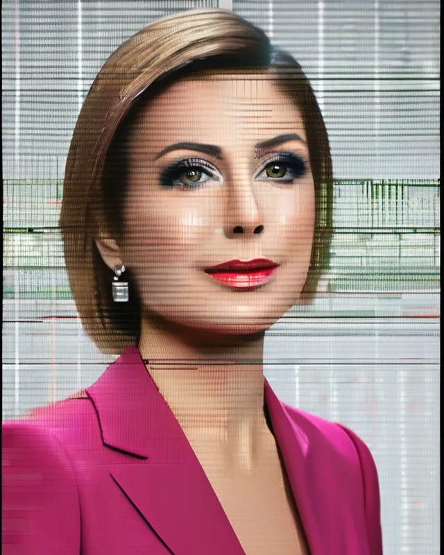 Deepfake news anchor
