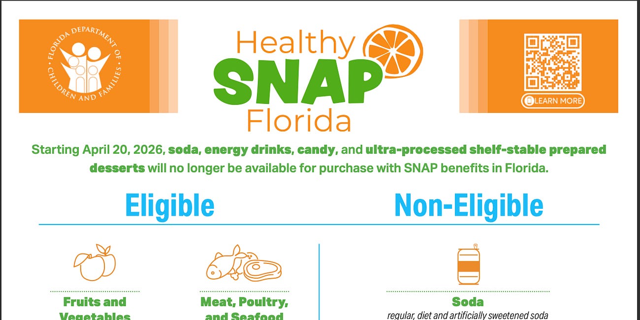 Florida SNAP Changes Take Effect, Limiting Purchase of Certain Processed Foods