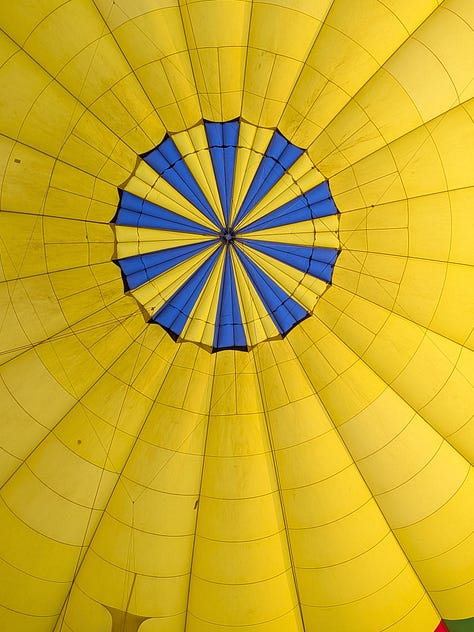 Mexico City balloon ride shots from takeoff to touchdown