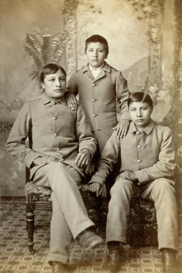 Photos: Before and After Carlisle" and "American Indian Boarding Schools  Haunt Many" - NowComment.com
