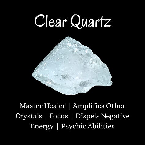 Unakite, Amethyst, Clear Quartz, Rose Quartz, Strawberry Quartz