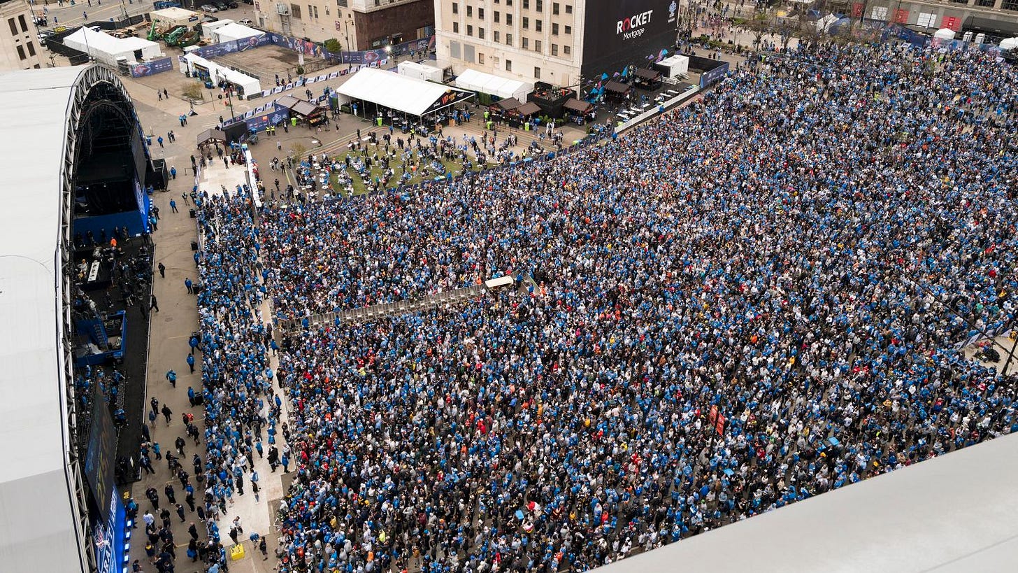 NFL Draft: Fans flock to second day of NFL Draft as Detroit nears  attendance record | CNN