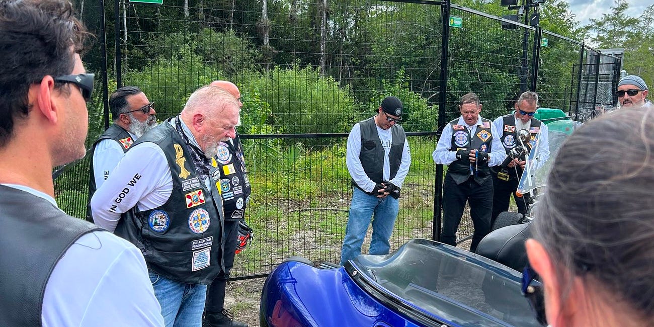 Trump Blocked Mass at Alligator Alcatraz — Then Pope Leo’s Bikers Showed Up