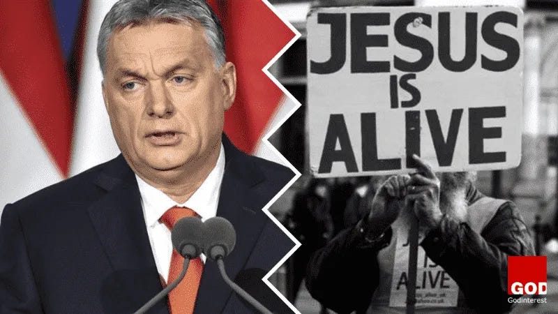 Hungary's nationalist Prime Minister says "Christianity is Europe's last hope" Hungary's nationalist Prime Minister says "Christianity is Europe's last hope"