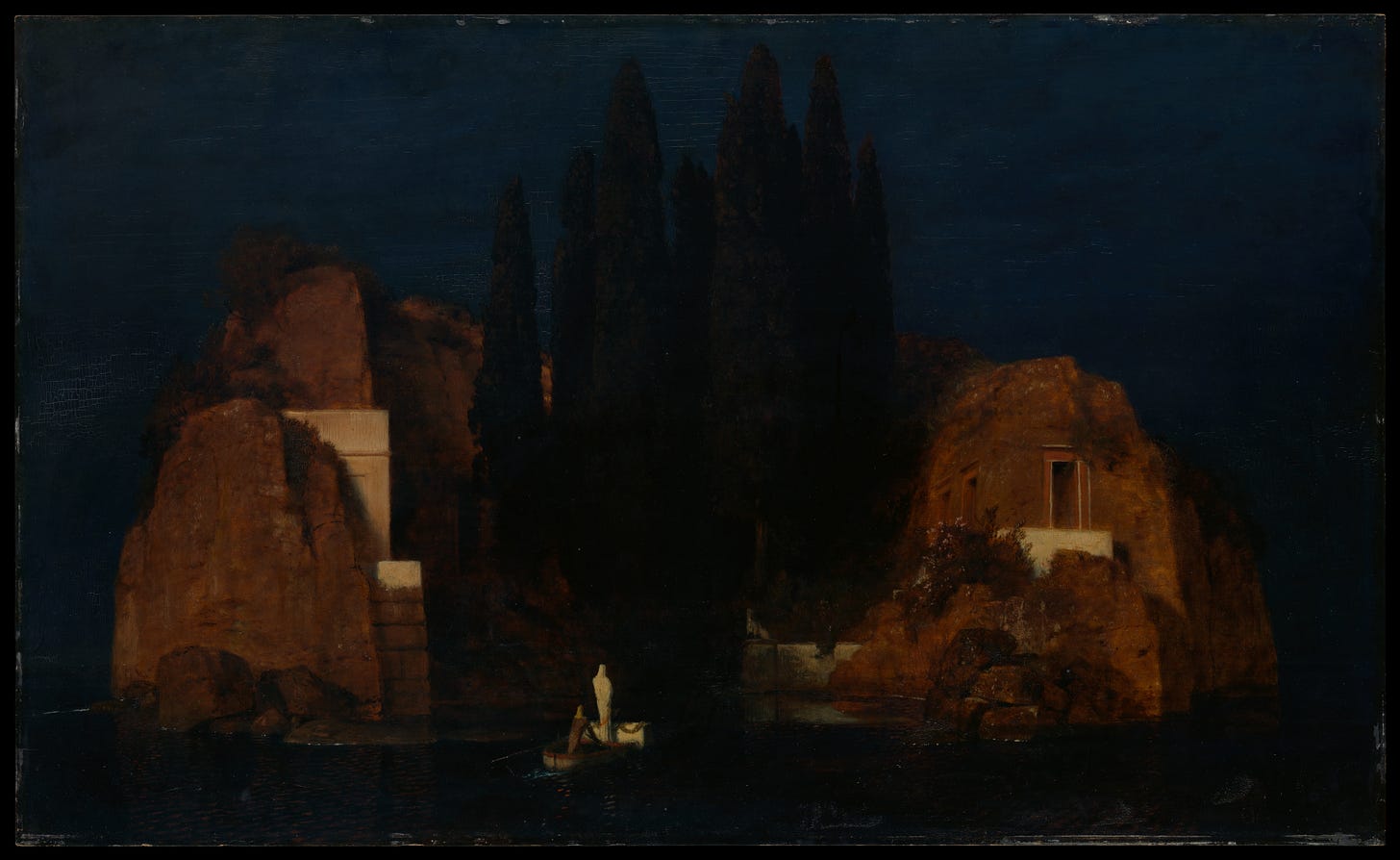 The Isle of the Dead version held by the Metropolitan Museum in New York The Isle of the Dead version held by the Metropolitan Museum in New York