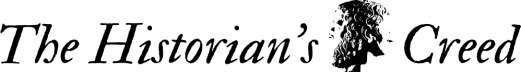 The Historian's Creed
